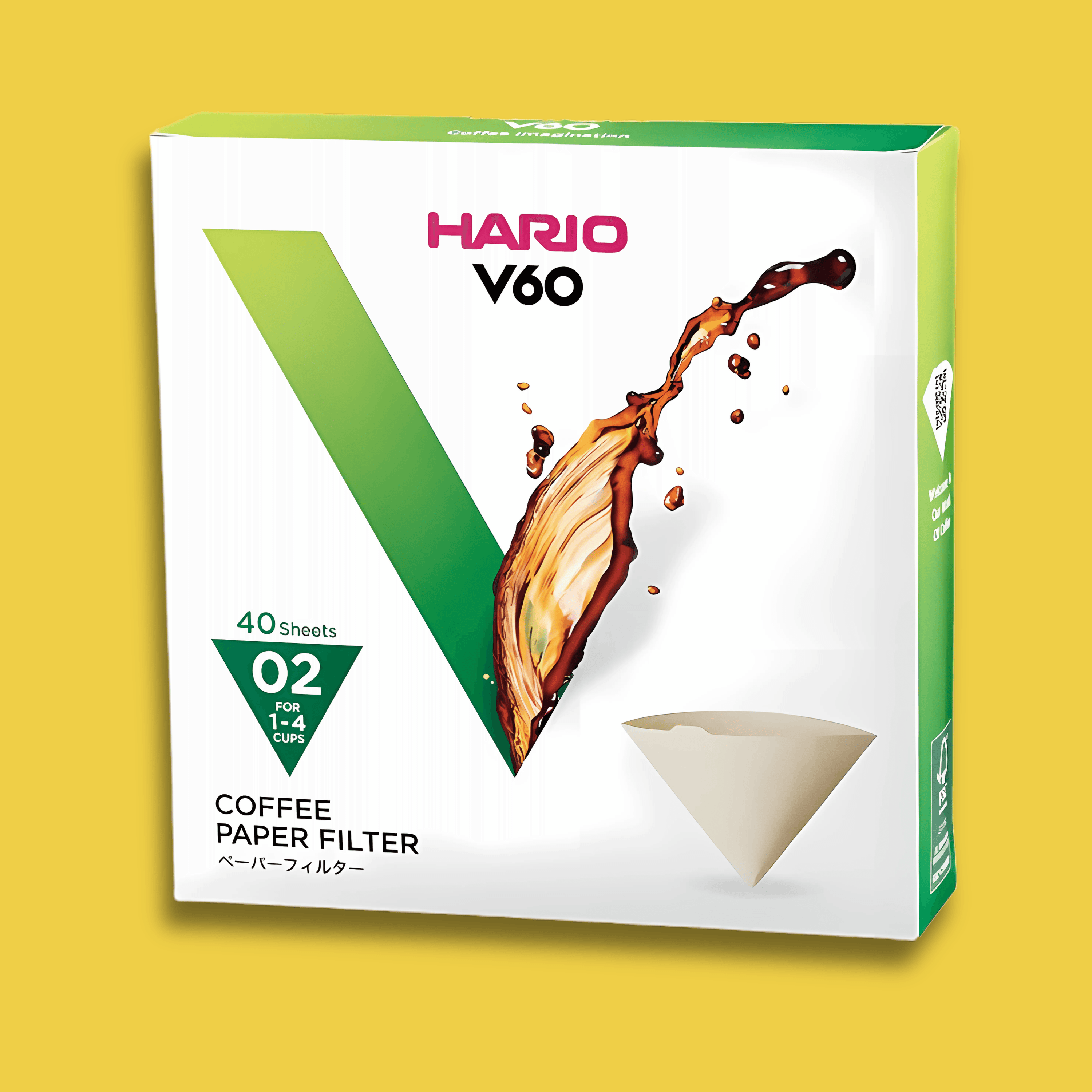 Box of 40 Hario V60 coffee filters
