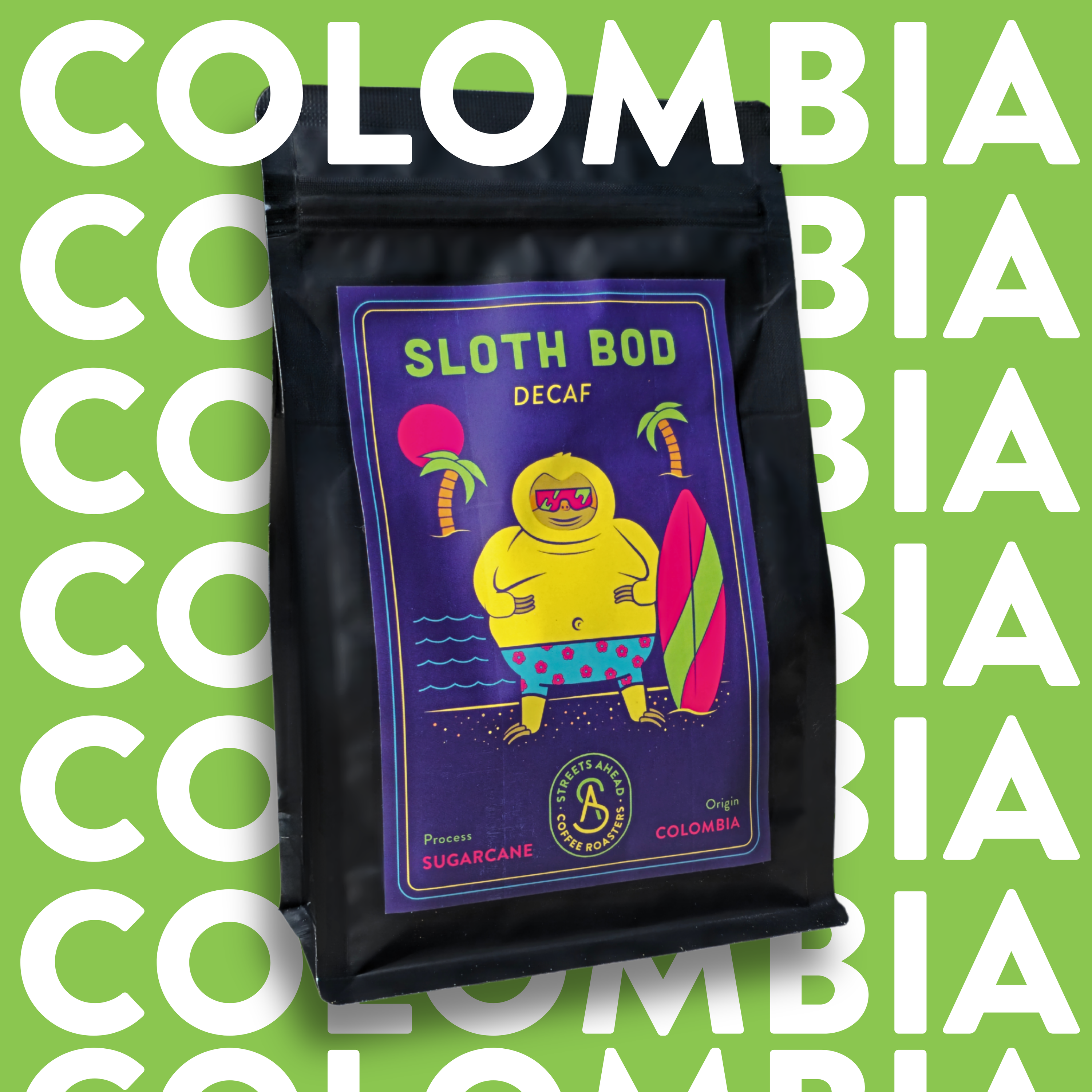 Decaf named Sloth bod from Streets ahead coffee roasters